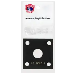 Capital Plastics 144 Coin Holder - Large Gold $ (type 2&3)