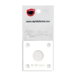 Capital Plastics 144 Coin Holder - $2.50 Gold