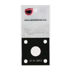 Capital Plastics 144 Coin Holder - $2.50 Gold