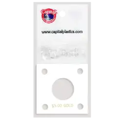 Capital Plastics 144 Coin Holder - $5 Gold (22.5mm/1839-1840)