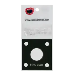Capital Plastics 144 Coin Holder - $5 Gold