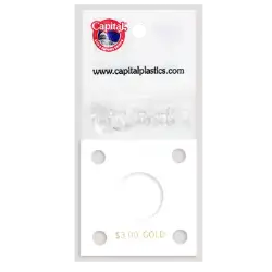Capital Plastics 144 Coin Holder - $3 Gold