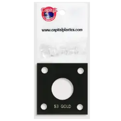 Capital Plastics 144 Coin Holder - $3 Gold
