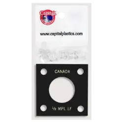 Capital Plastics 144 Coin Holder - 1/2 oz. Maple