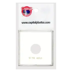 Capital Plastics Krown Coin Holder - $2.50 Gold