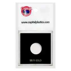 Capital Plastics Krown Coin Holder - $3 Classic Gold