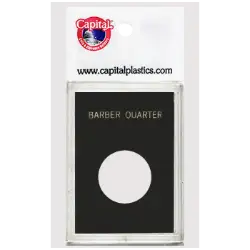 Capital Plastics Caps Coin Holder - Barber Quarter