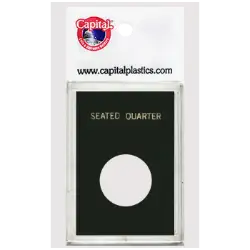 Capital Plastics Caps Coin Holder - Seated Liberty Quarter