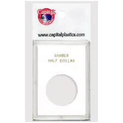 Capital Plastics Caps Coin Holder - Barber Half Dollar