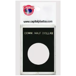 Capital Plastics Caps Coin Holder - Comm Half Dollar