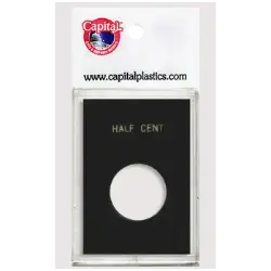 Capital Plastics Caps Coin Holder - Half Cent