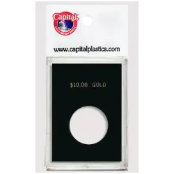 Capital Plastics Caps Coin Holder - $10 Gold