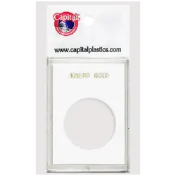Capital Plastics Caps Coin Holder - $20 Gold