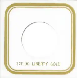 Capital Plastics VPX Coin Holder - Liberty $20 Gold