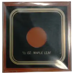 Capital Plastics VPX Coin Holder - 1/2 oz. Maple