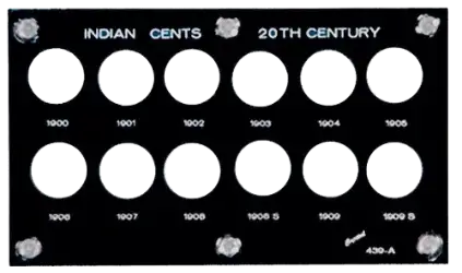 Indian Cents 20th Century (1900-1909) (Includes 1908S +1909S)
