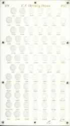 U.S. Mercury Dimes 1916-1945s Micro S
