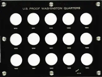 U.S. Proof Washington Quarters 1950-1964 (The Silver Coins)