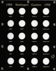 U.S. Washington Quarters 1994-1998 (Proofs)