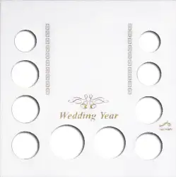 Wedding Year (Small $, .50, 5 Quarters, .10, .05, .01)