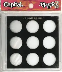 U.S. Silver Dollars (No Dates, 9 Coins)