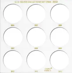 U.S. Silver Eagle Year Set 2004-2012