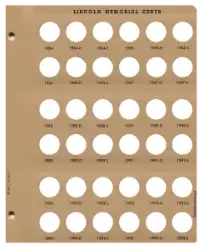 Lincoln Cents With Proof Replacement Page (1984 - 1995)