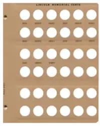 Lincoln Cents With Proof Replacement Page (2008 - 2009)