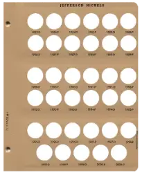 Jefferson Nickels Replacement Page (1983 - 2000)