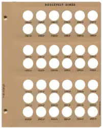 Roosevelt Dimes Replacement Page (1984 - 2005)