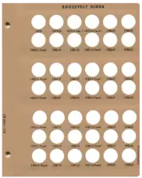 Roosevelt Dimes Replacement Page (1979 - 1992)