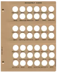 Roosevelt Dimes With Proof Replacement Page (2002 - 2013)