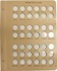 Roosevelt Dimes With Proof Replacement Page (2023 - 2034)