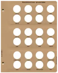 Washington Quarters with Proof Replacement Page 4 1959 D - 1971