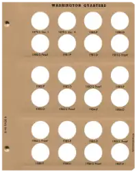 Washington Quarters with Proof Replacement Page 6 1979-S-1987-P