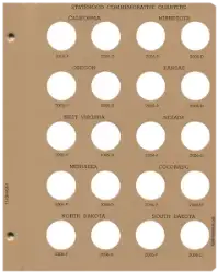 Statehood Quarters Replacement Page 4 2005 P to 2006 D