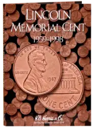 Lincoln Memorial Cent Folder #1 1959-1998