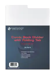 Comic Book Divider with Folding Tab - 7 1/4 x 11 1/4