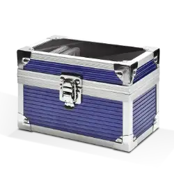 Falcon Series 10 Slab Box - Clear Top - Blue