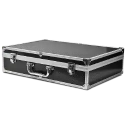 Falcon Series 100 Slab Box  - Front Handle  - Diamond Pattern / Black