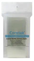 Coretek Modern Currency Sleeve 6 1/2 x 3  - 50 pack