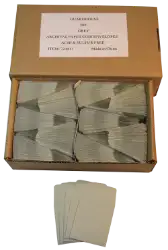 Paper Coin Envelope, Grey - Qty: 500