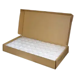 39mm Silver Round Bulk Direct-Fit / L Ring-Fit EvoCore Coin Holders. 250 count box.