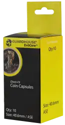 American Silver Eagle (40.6mm) Direct-Fit EvoCore Coin Capsules - 10 Pack