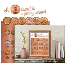 Whitman Deluxe Coin Board: Cent
