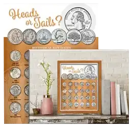 Whitman Deluxe Coin Board: Quarter