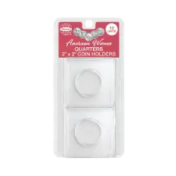 American Women Quarters Clear Plastic 2"x 2" (12 pack)