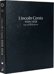 Lincoln Cents 1909-1958, Date & Mintmark Set P, D & S (Black)