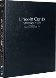 Lincoln Cents Starting 2009, Date & Mintmark Set P, D, S & W (Black)