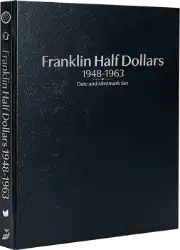 Franklin Half Dollars 1948-1963, Date & Mintmark Set P, D & S (Black)